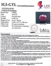 11.11 Ratti Natural Neo Burma Ruby with Govt. Lab Certificate-(5661)